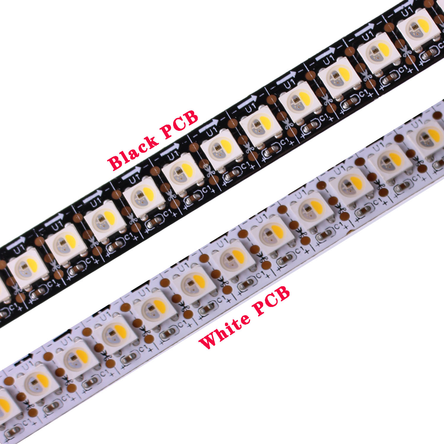 LED strip sk6812 144 LEDs programmable 5050 pixel tape ddressable RGBW pixel strip.